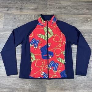 Lauren Active Ralph Lauren Womens Equestrian Full Zip Quilt Lined Jacket Sz XL